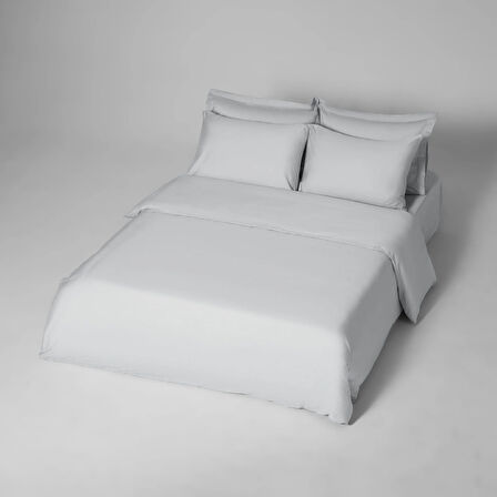 Linens Mix&Match Pamuk Saten Süperking Size Nevresim Kılıfı Ekru