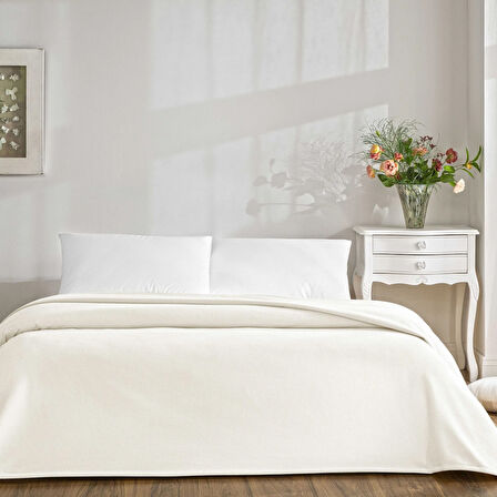 Linens Monty Pamuk Tek Kişilik Pike Beyaz