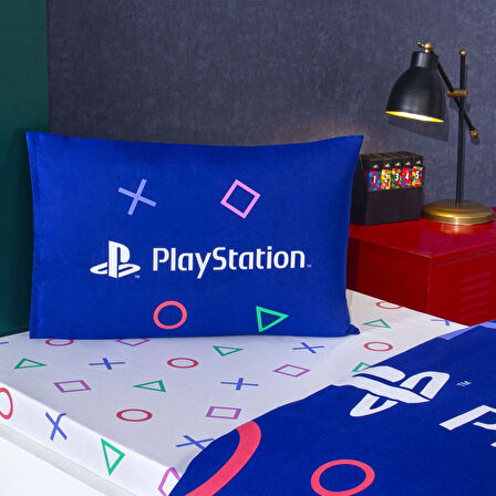 Taç Lisanslı Playstation Tek Kişilik Pamuk Nevresim Takımı 100