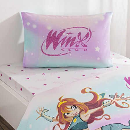 Taç Lisanslı Winx Magic Tek Kişilik Pamuk Nevresim Takımı