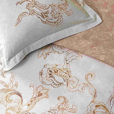 Linens Etienne Pamuk Saten Tek Kişilik Nevresim Takımı Gri