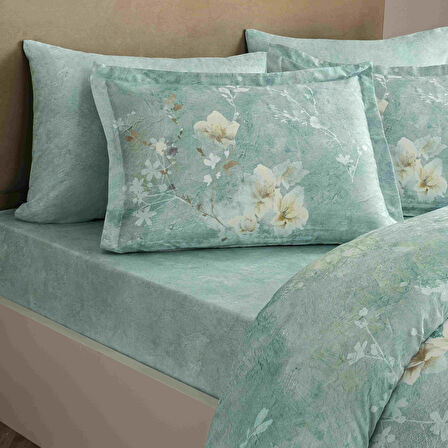 Linens Sc Seine Nevresim Takımı King Turkuaz