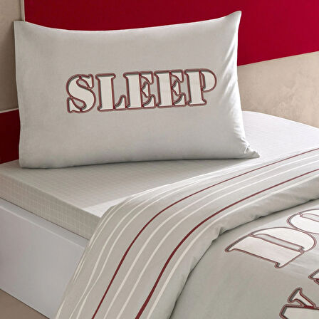 Taç Zuno Ranforce Tek Kişilik Nevresim Takımı Gri