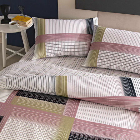 Taç Zyra Ranforce Tek Kişilik Nevresim Takımı Pembe