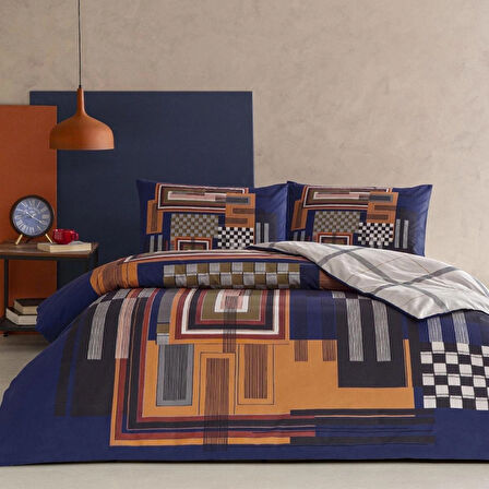 Taç Ravix Ranforce Tek Kişilik Nevresim Takımı Lacivert