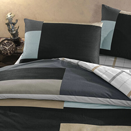 Taç Nexie Ranforce Tek Kişilik Nevresim Takımı Antrasit