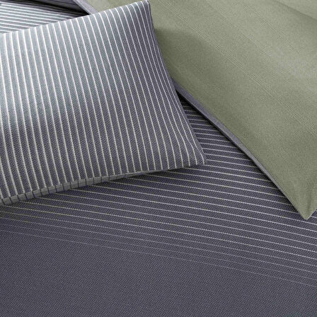 Taç Marwen Ranforce Çift Kişilik Nevresim Takımı Lacivert