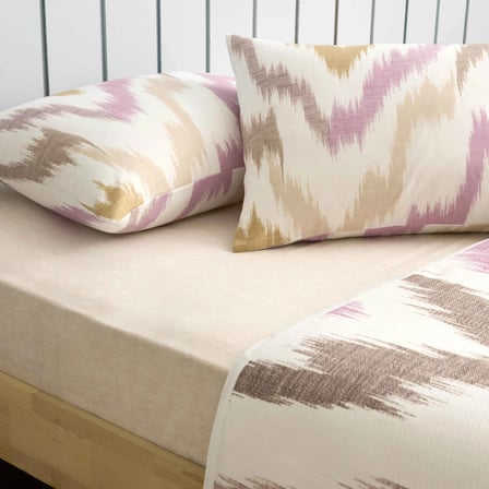 Taç Baskılı Avenya Queen Size Pike Takımı Pembe