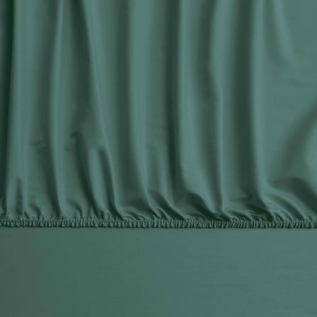 Linens Mix&Match Pamuk Saten Çift Kişilik Lastikli Çarşaf Petrol