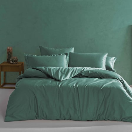 Linens Mix&Match Pamuk Saten 2'li Standart Yastık Kılıfı Seti Petrol