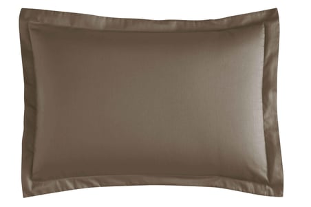Linens Mix&Match Pamuk Saten 2'li Volanlı Yastık Kılıfı Seti Kahve