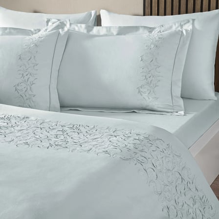 Linens Premium Velora Çift Kişilik Nevresim Takımı Mavi