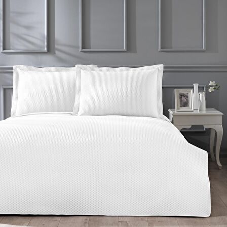 Linens Mist Tek Kişilik Yatak Örtüsü Seti Seti Beyaz