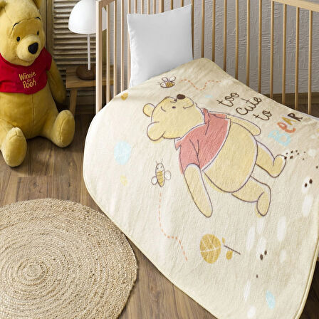 Lisanslı Disney Winnie The Pooh Sweet Baby Bebek Battaniye