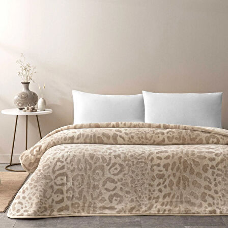 Taç Merlot Çift Kişilik Battaniye Kahverengi