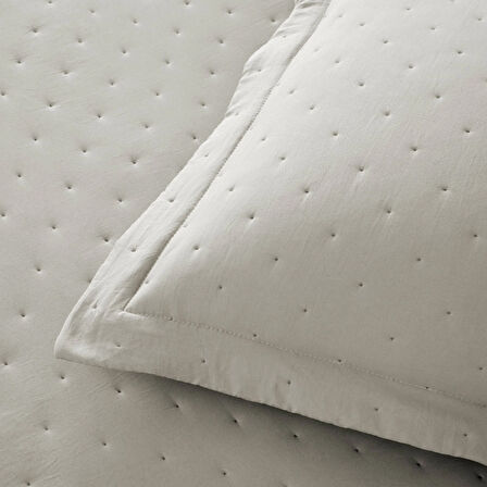 Taç Rita Çift Kişilik Yatak Örtüsü Takımı Gri