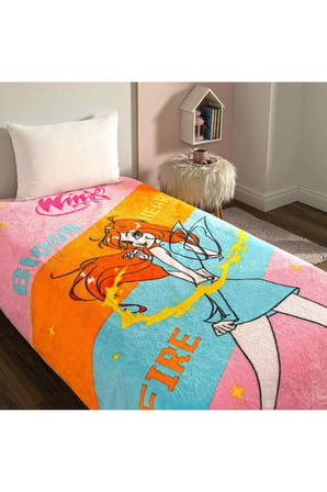 Taç Lisanslı Winx 2 Tek Kişilik Battaniye