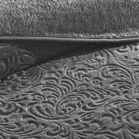 Taç Doressa Çift Kişilik Battaniye Antrasit