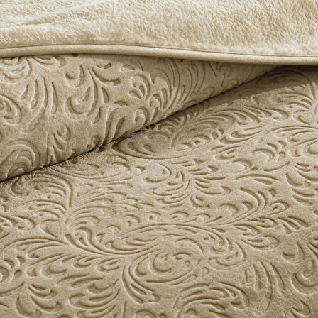 Taç Doressa Çift Kişilik Battaniye Camel