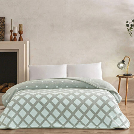 Taç Noa Tek Kişilik Battaniye Gri