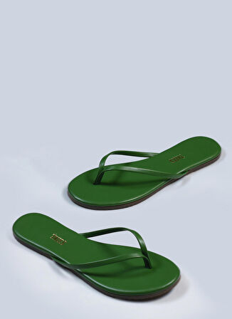 Tkees Yeşil Kadın Terlik TK-2056