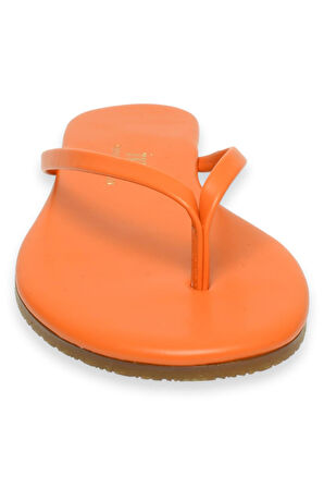 Tkees Tk-2011 Klasik Parmak Arası Turuncu Kadın Terlik