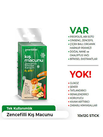 Greenlabel Zencefilli Kış Macunu