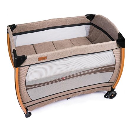 Comfymax Power Park Yatak Oyun Parkı 70x110 - Wood Brown