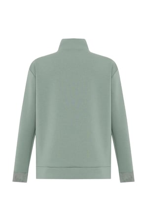 Yüksek Yaka Oversize Sweatshirt