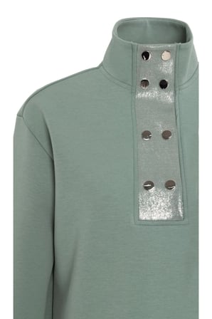 Yüksek Yaka Oversize Sweatshirt