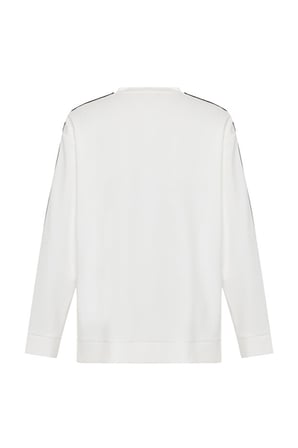 Çizgi Detaylı Oversize Sweatshirt