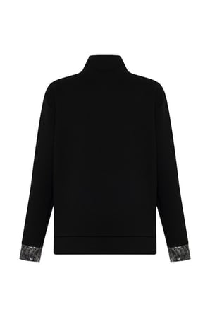 Yüksek Yaka Oversize Sweatshirt