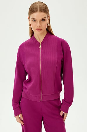 Gold Fermuarlı Pamuklu Regular Sweatshirt