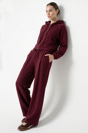 Uzun Kollu Kapüşonlu Crop Regular Sweatshirt