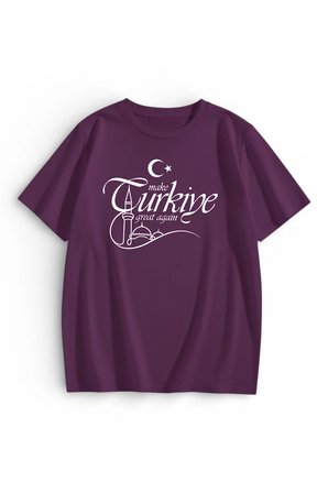 Unisex Make Türkiye Great Again Baskılı Tasarım Tshirt