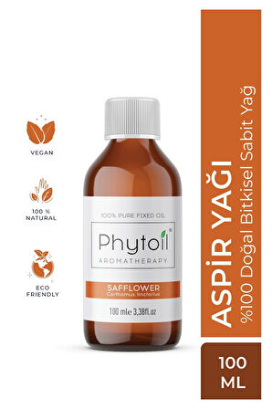 Aspir Sabit Yağı (Safflower) %100 Saf ve Doğal Bitkisel Sabit Yağ 100 ml