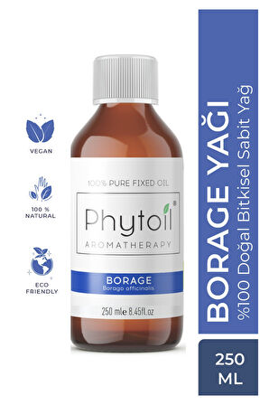 Organik Borage Yağı – Borage Oil %100 Doğal Bitkisel Sabit Yağ 250 ml