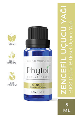 Organik Zencefil Uçucu Yağı – Ginger %100 Saf ve Doğal Bitkisel Uçucu Yağ 5 ml