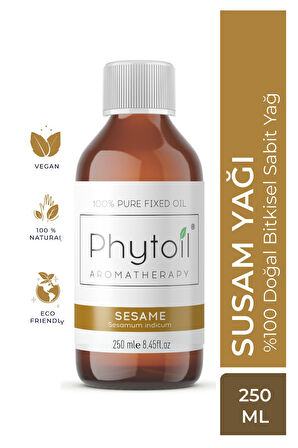 Susam Sabit Yağı (Sesamum indicum) %100 Saf ve Doğal Bitkisel Sabit Yağ 250 ml