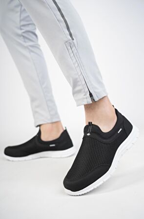 Muggo Star Garantili Unisex Ortopedik Bağcıksız Esnek Slip-On Nefes Alabilen Hafif Yürüyüş Koşu Sneaker Spor Ayakkabı