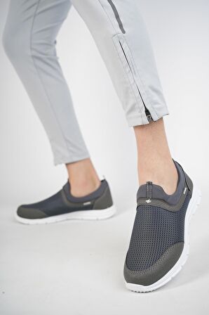 Muggo Star Garantili Unisex Ortopedik Bağcıksız Esnek Slip-On Nefes Alabilen Hafif Yürüyüş Koşu Sneaker Spor Ayakkabı