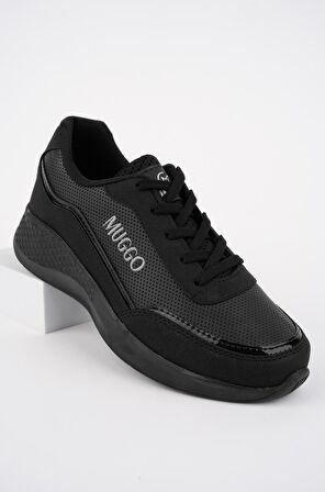Muggo COCO Garantili Kadın Ortopedik Günlük Bağcıklı Şık Rahat Sneaker Spor Ayakkabı