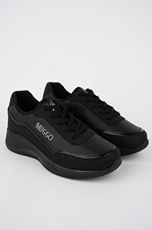 Muggo COCO Garantili Kadın Ortopedik Günlük Bağcıklı Şık Rahat Sneaker Spor Ayakkabı
