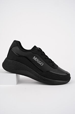 Muggo COCO Garantili Kadın Ortopedik Günlük Bağcıklı Şık Rahat Sneaker Spor Ayakkabı