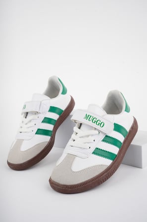 Muggo OLAF Garantili Günlük Ortopedik Bağcıklı Ve Cırtlı Çocuk Sneaker Spor Ayakkabı 