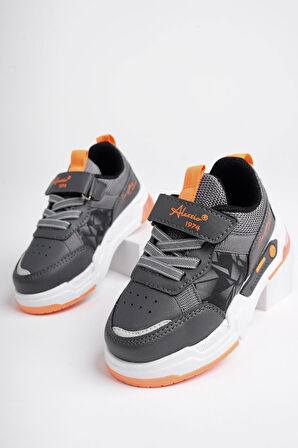Muggo DORY Garantili Işıklı Bağcıklı ve Cırtlı Unisex Çocuk Sneaker Spor Ayakkabı