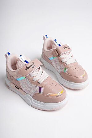 Muggo DORY Garantili Işıklı Bağcıklı ve Cırtlı Unisex Çocuk Sneaker Spor Ayakkabı