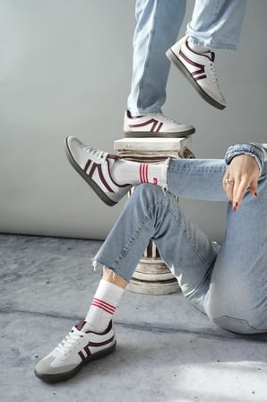 Muggo GARCİA Garantili Unisex Ortopedik Günlük Bağcıklı Yürüyüş Koşu Sneaker Spor Ayakkabı