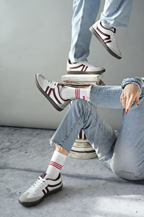 Muggo GARCİA Garantili Unisex Ortopedik Günlük Bağcıklı Yürüyüş Koşu Sneaker Spor Ayakkabı