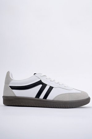 Muggo GARCİA Garantili Unisex Ortopedik Günlük Bağcıklı Yürüyüş Koşu Sneaker Spor Ayakkabı